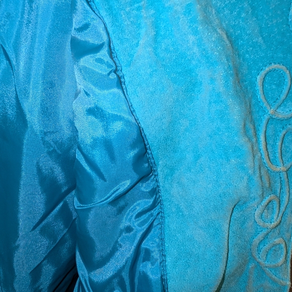 Marc Mattis Turquoise Suede Fringe Jacket - Picture 5 of 8